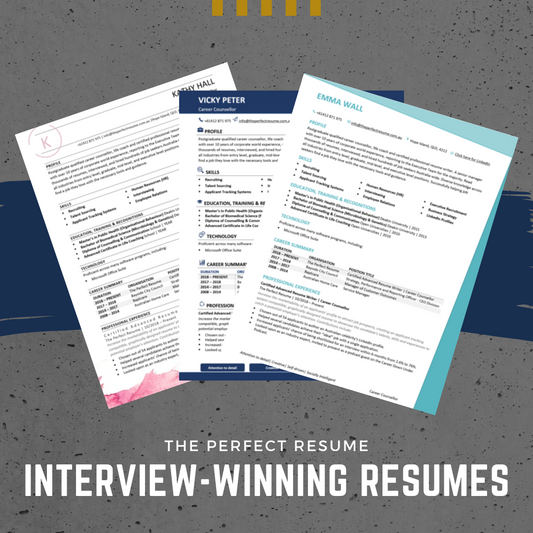 What are the examples of resumes that have landed an interview