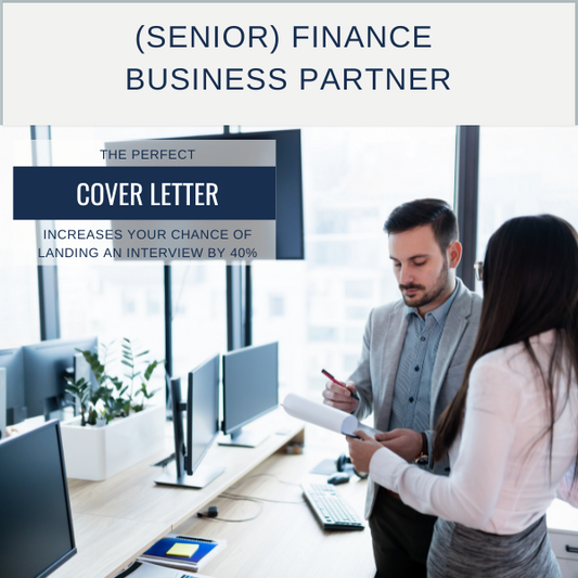 DIY Cover Letter Template For (Senior) Finance Business Partner Positions