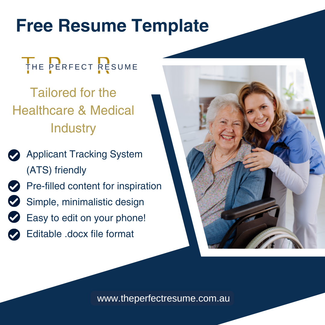 Healthcare & Medical Industry FREE Resume Template