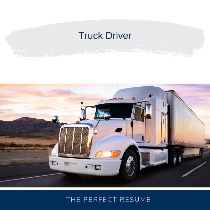 Truck Driver Resume Writing Services