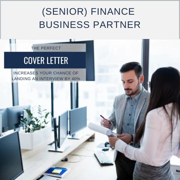 DIY Cover Letter Template For (Senior) Finance Business Partner Positions