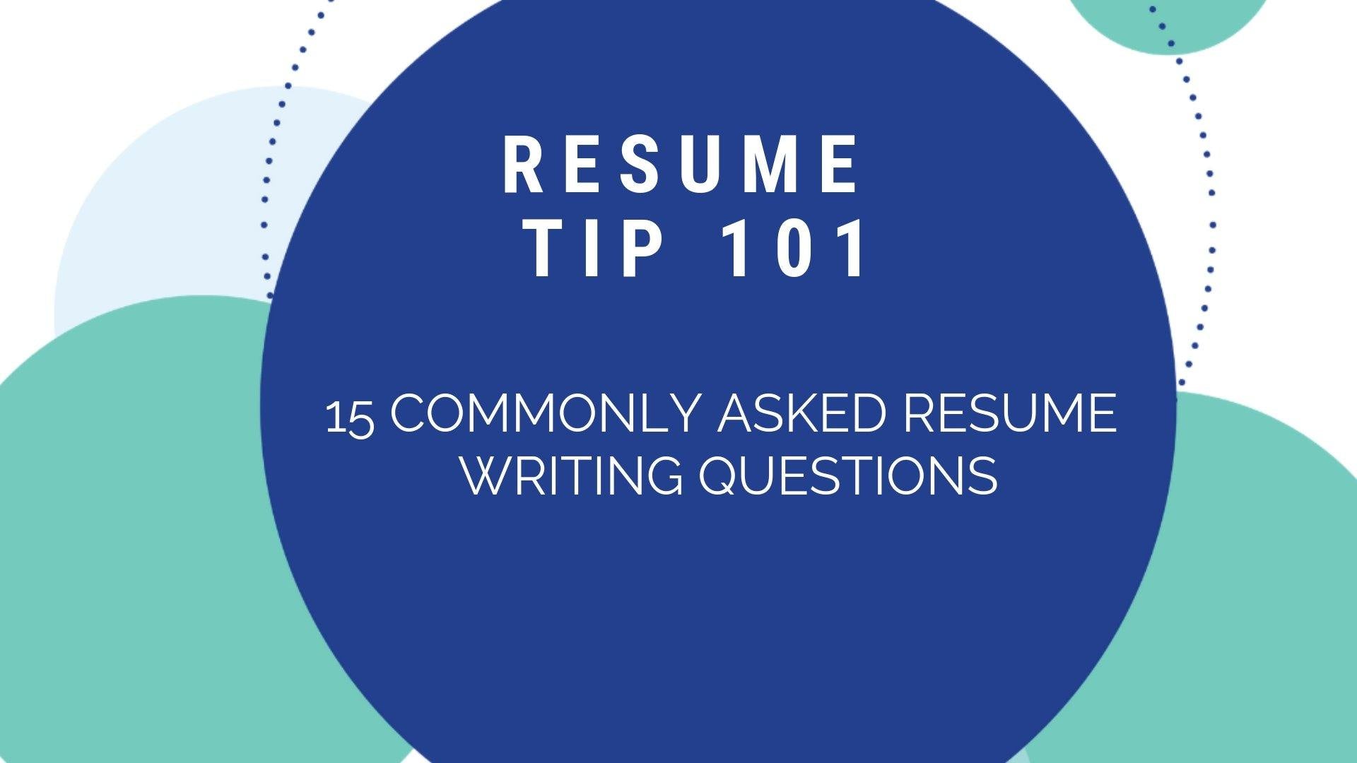Tips For A Resume - Your Questions Answered – The Perfect Resume
