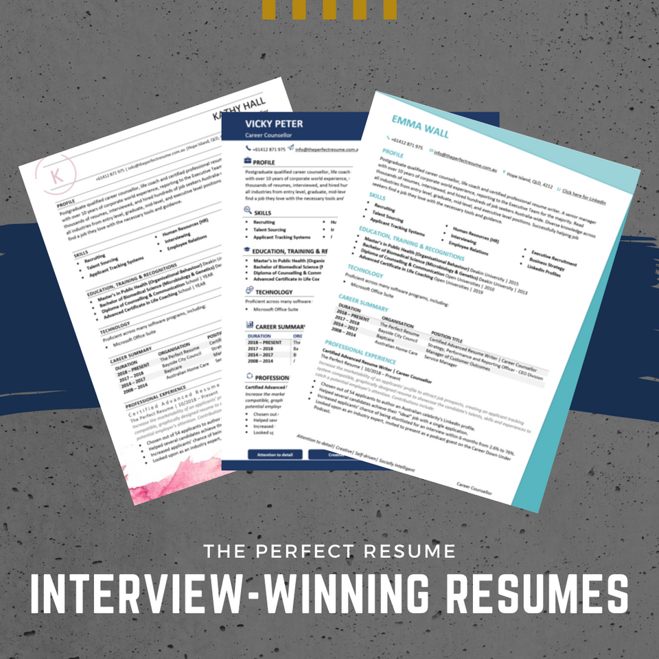 What are the examples of resumes that have landed an interview