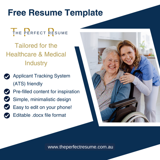 Healthcare & Medical Industry FREE Resume Template
