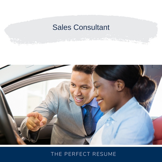 Sales Consultant Resume Writing Services