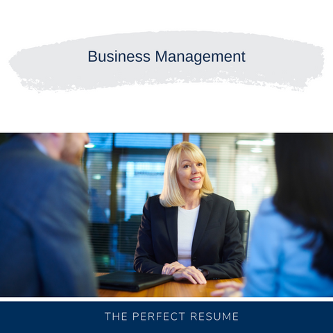 Business Management Resume Writing Services