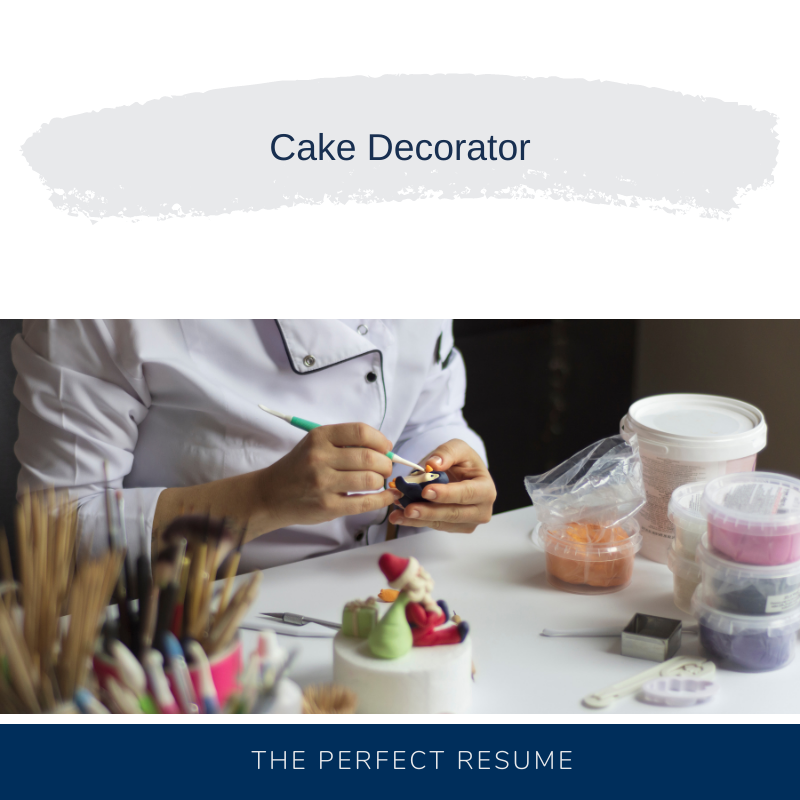 Cake Decorator Resume Writing Services