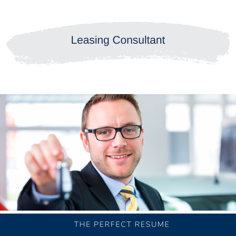 Leasing Consultant Resume Writing Services