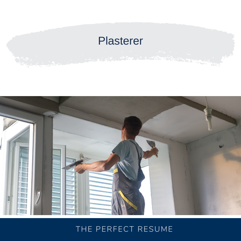 Plasterer Resume Writing Services