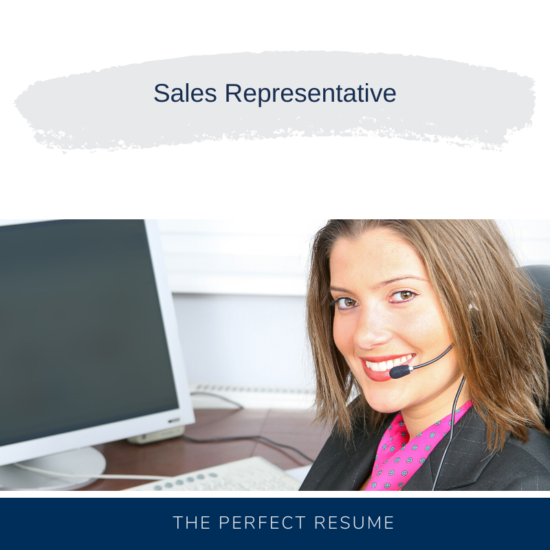 Sales Representative Resume Writing Services