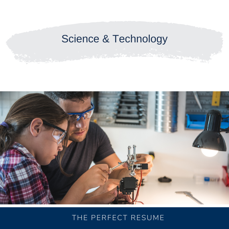 Science and Technology Resume Writing Services
