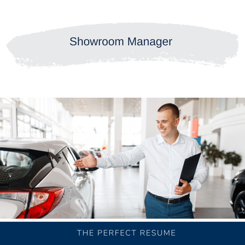 Showroom Manager Resume Writing Services