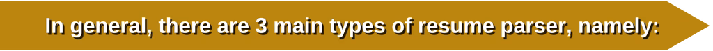 3 main types of resume parser