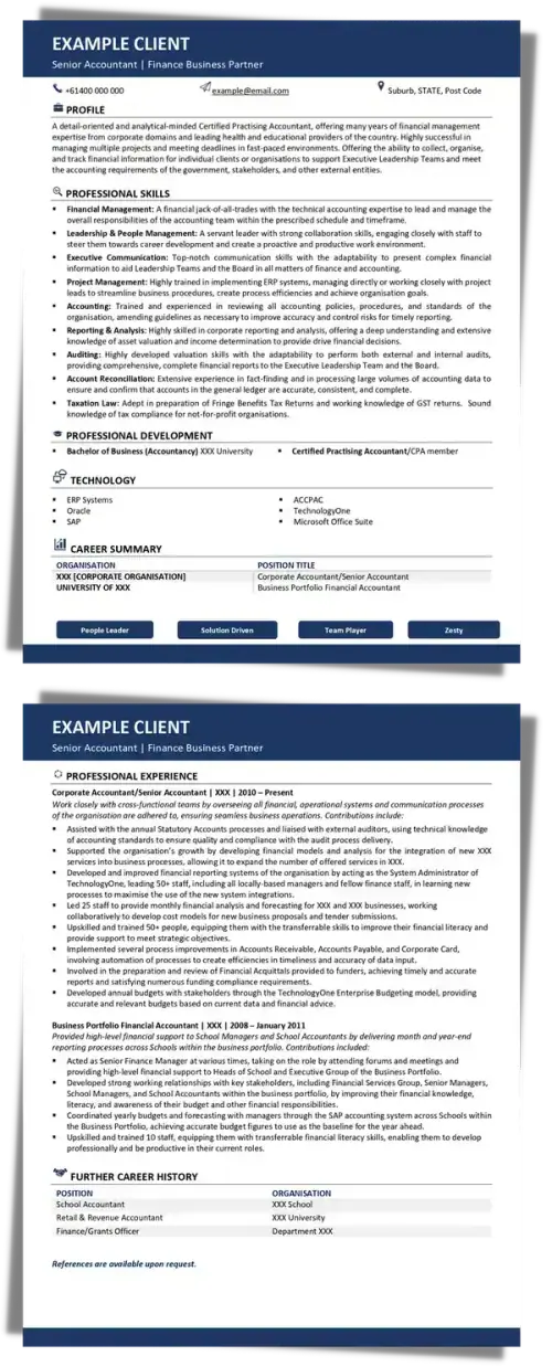 Accounting Resume Example (After)