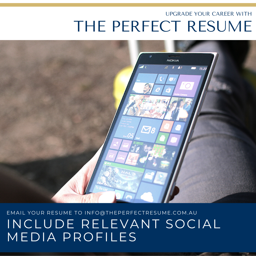 Include Relevant Social Media Profiles