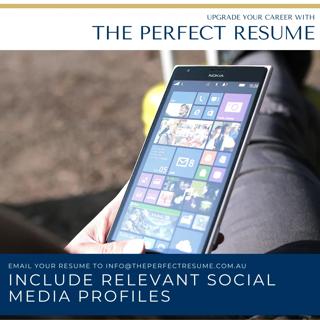 Include Relevant Social Media Profiles