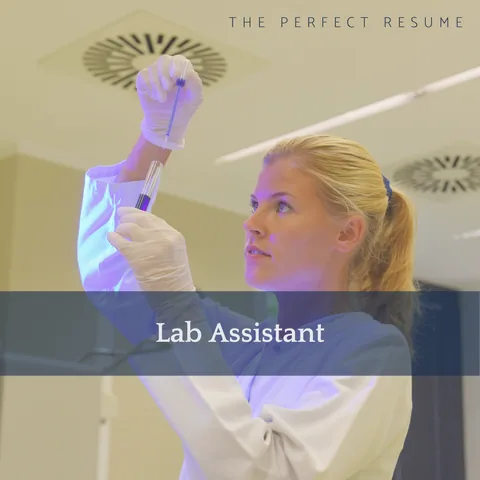 The Perfect Lab Assistant Resume Writing Tips