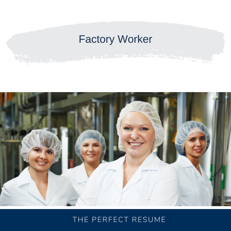 Factory Worker Resume