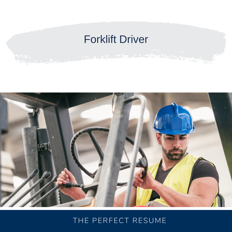 Forklift Driver Resume