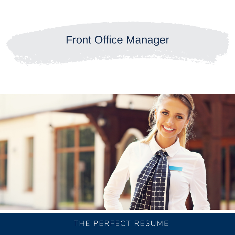 Front Office Manager Resume
