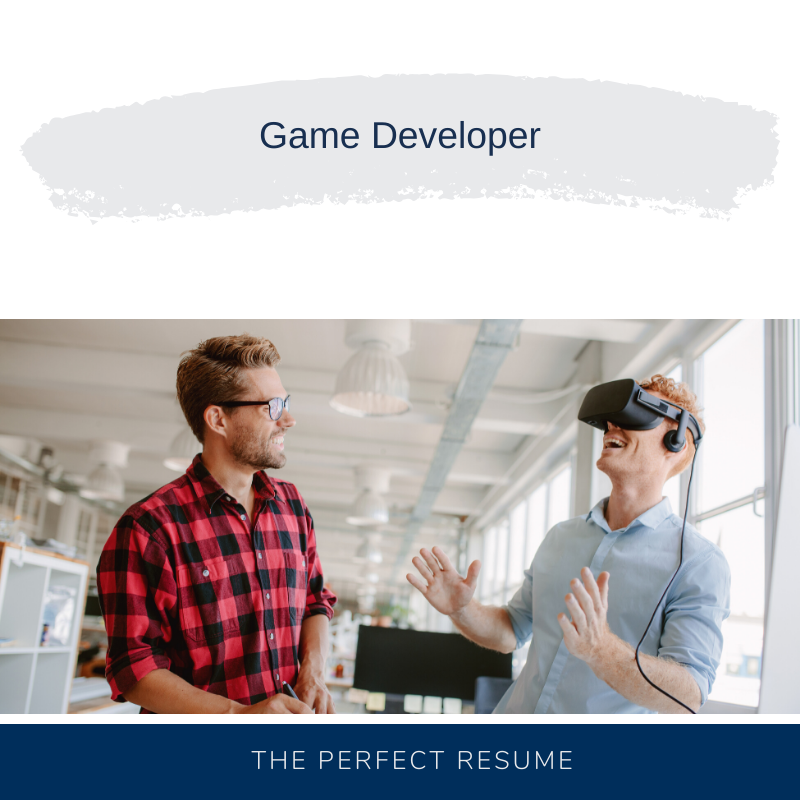 Game Developer Resume