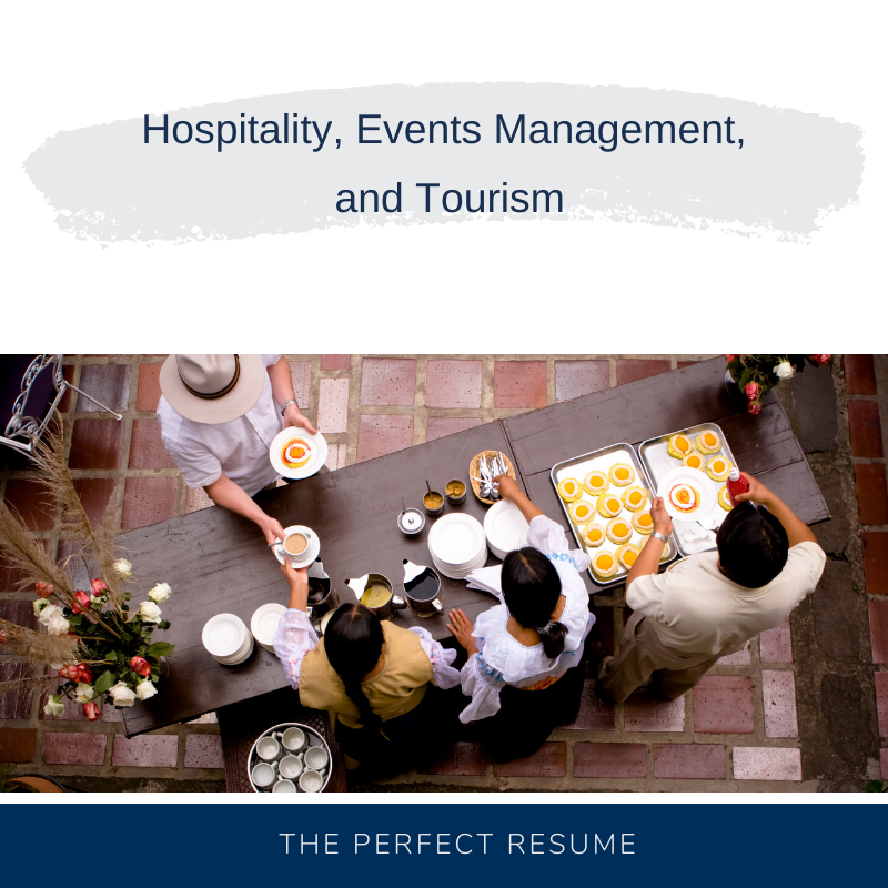 Hospitality, Events Management, and Tourism Resume
