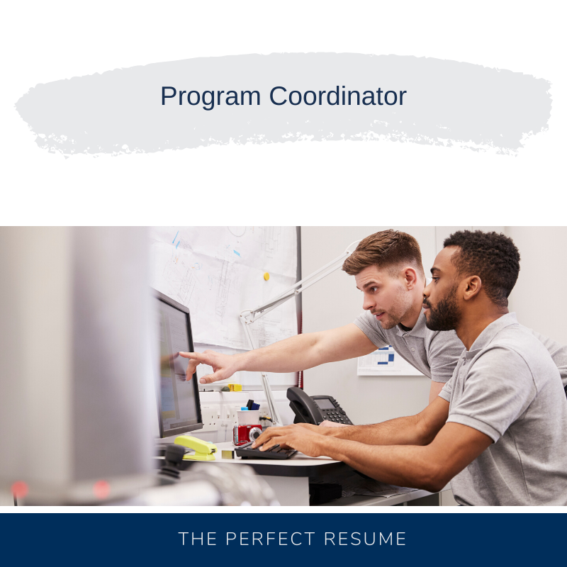 Program Coordinator Resume