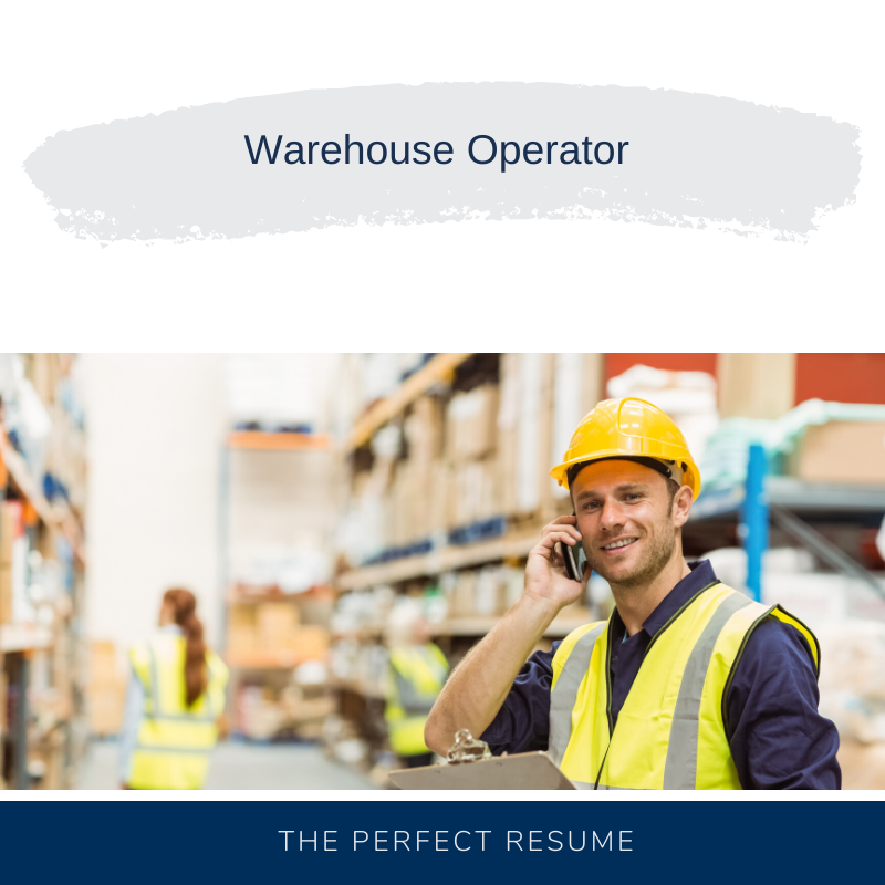 Warehouse Operator Resume